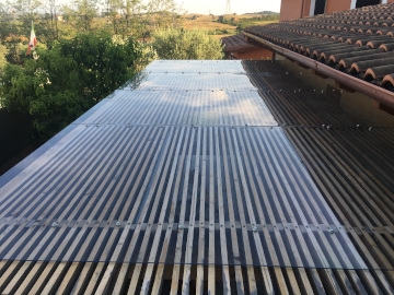 Kit Copertura Lux policarbonato compatto su cannicciato
